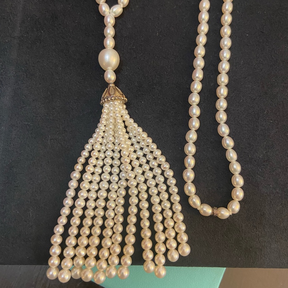 Tiffany & Co. Ziegfeld Freshwater Pearl Tassel Necklace